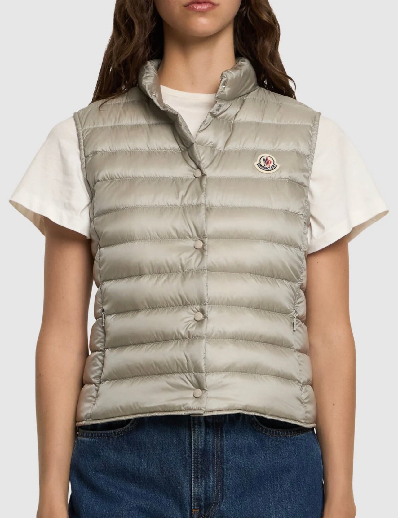 MONCLER DONNA SMANICATO GRIGIO