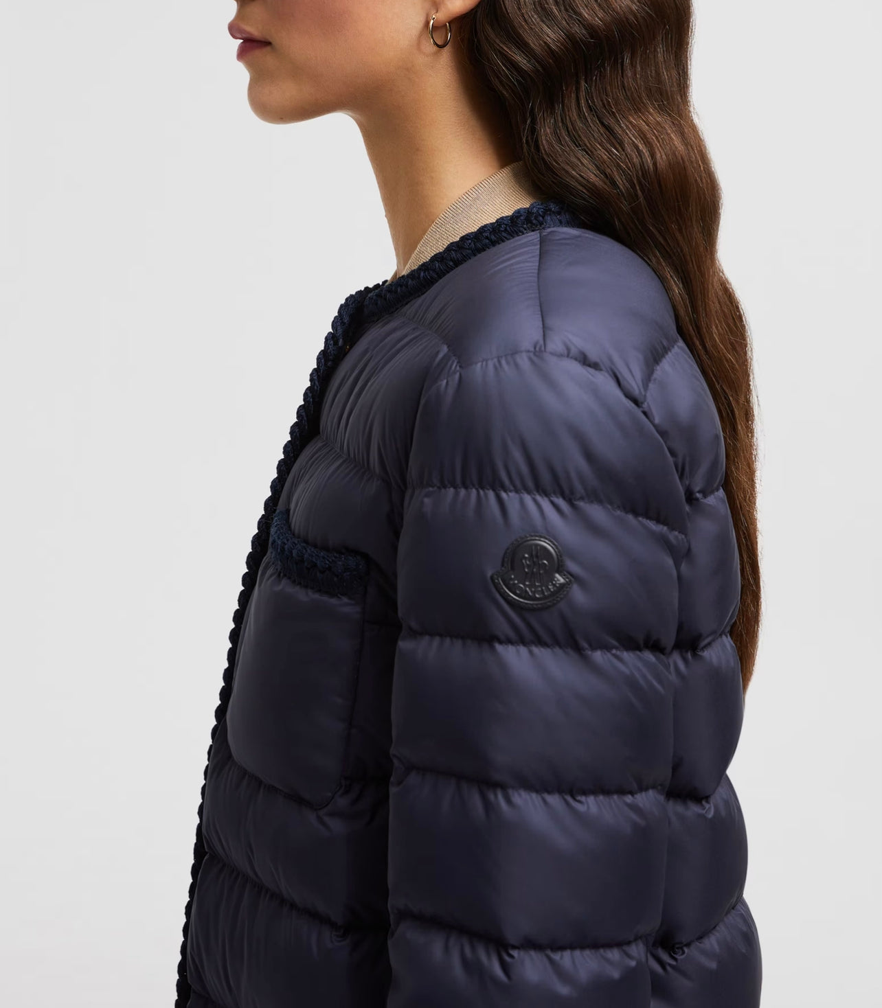 MONCLER DONNA BLU DOPPIA TASCA