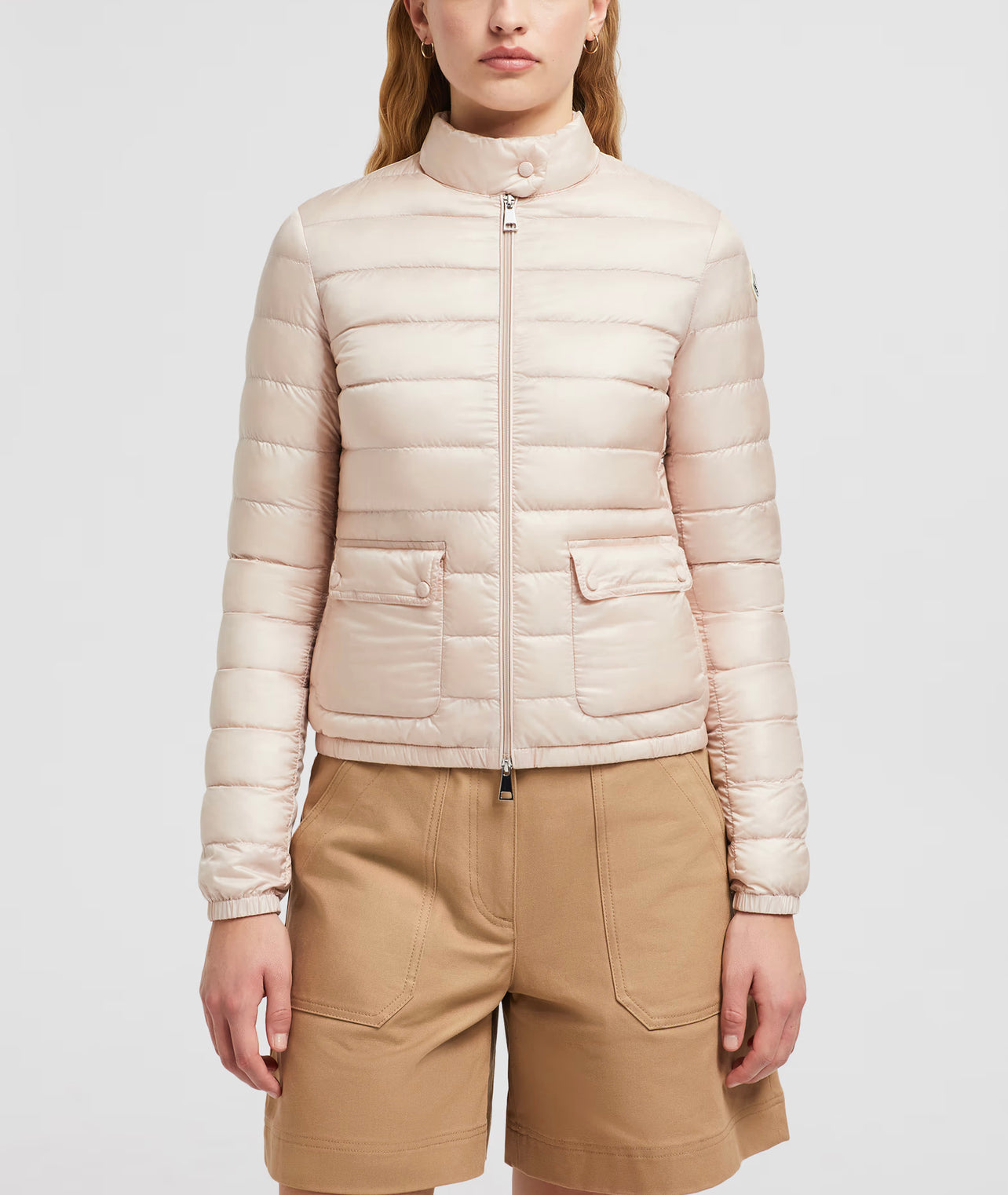 MONCLER DONNA CORTO ROSA CHIARO