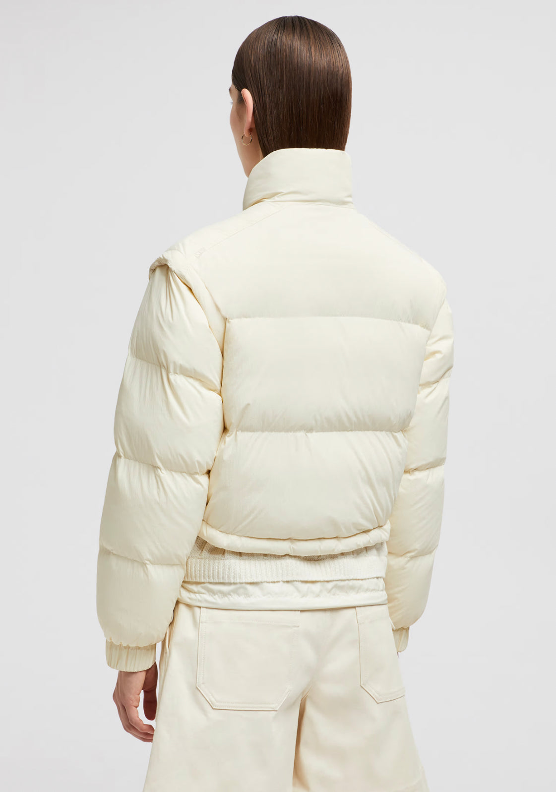 GIUBBOTTO MONCLER DONNA CORTO BIANCO