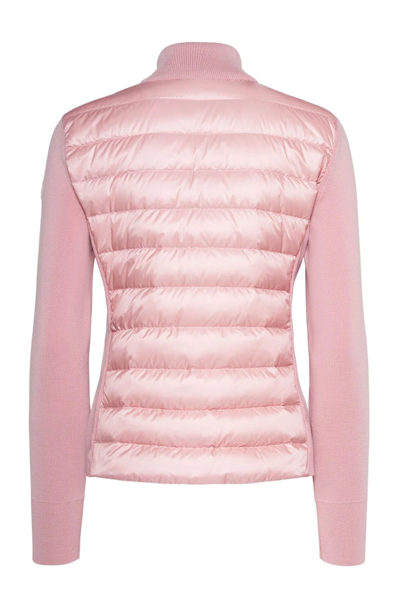 MONCLER DONNA ROSA CARDIGAN IMBOTTITO IN MISTO LANA