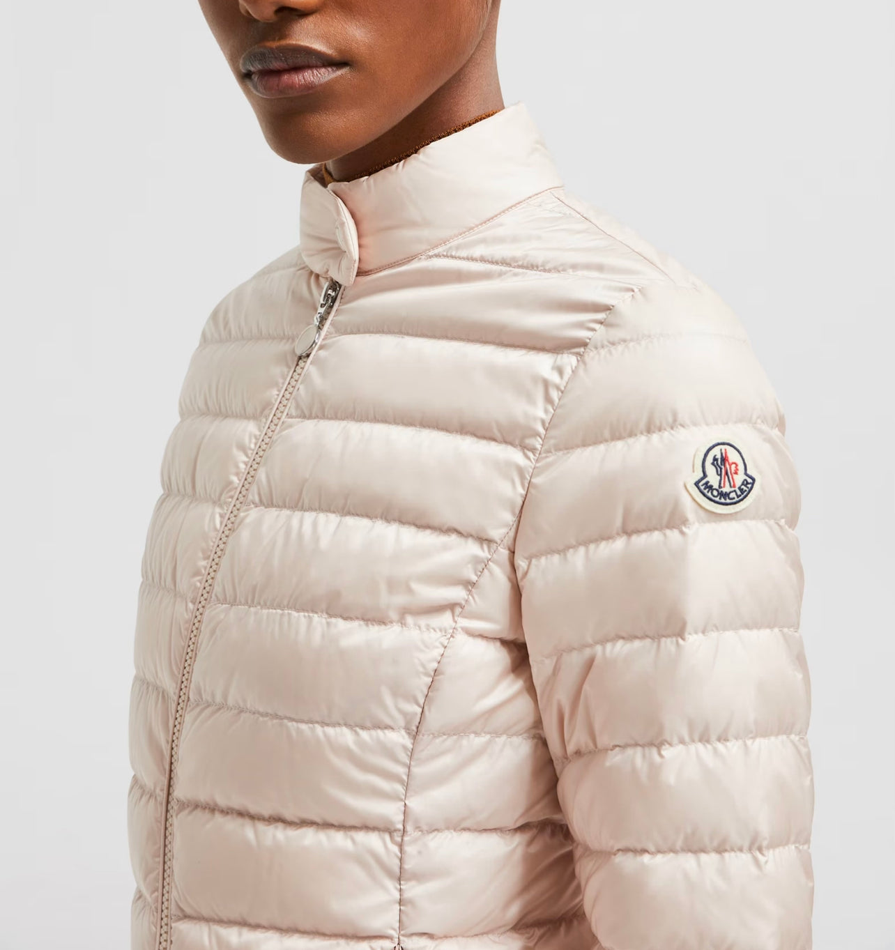 MONCLER DONNA CORTO ROSA CHIARO