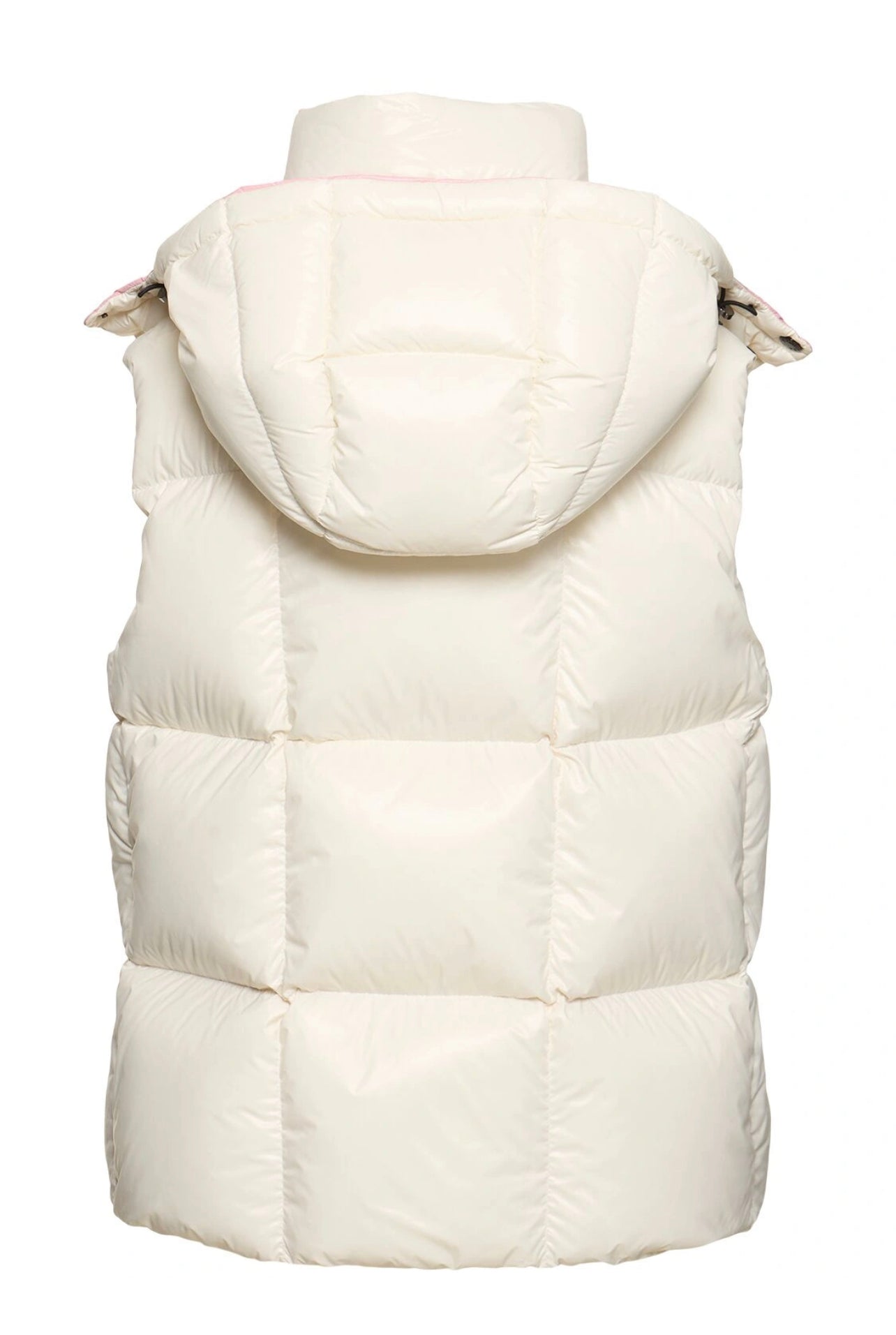 MONCLER DONNA SMANICATO BIANCO CON ROSA