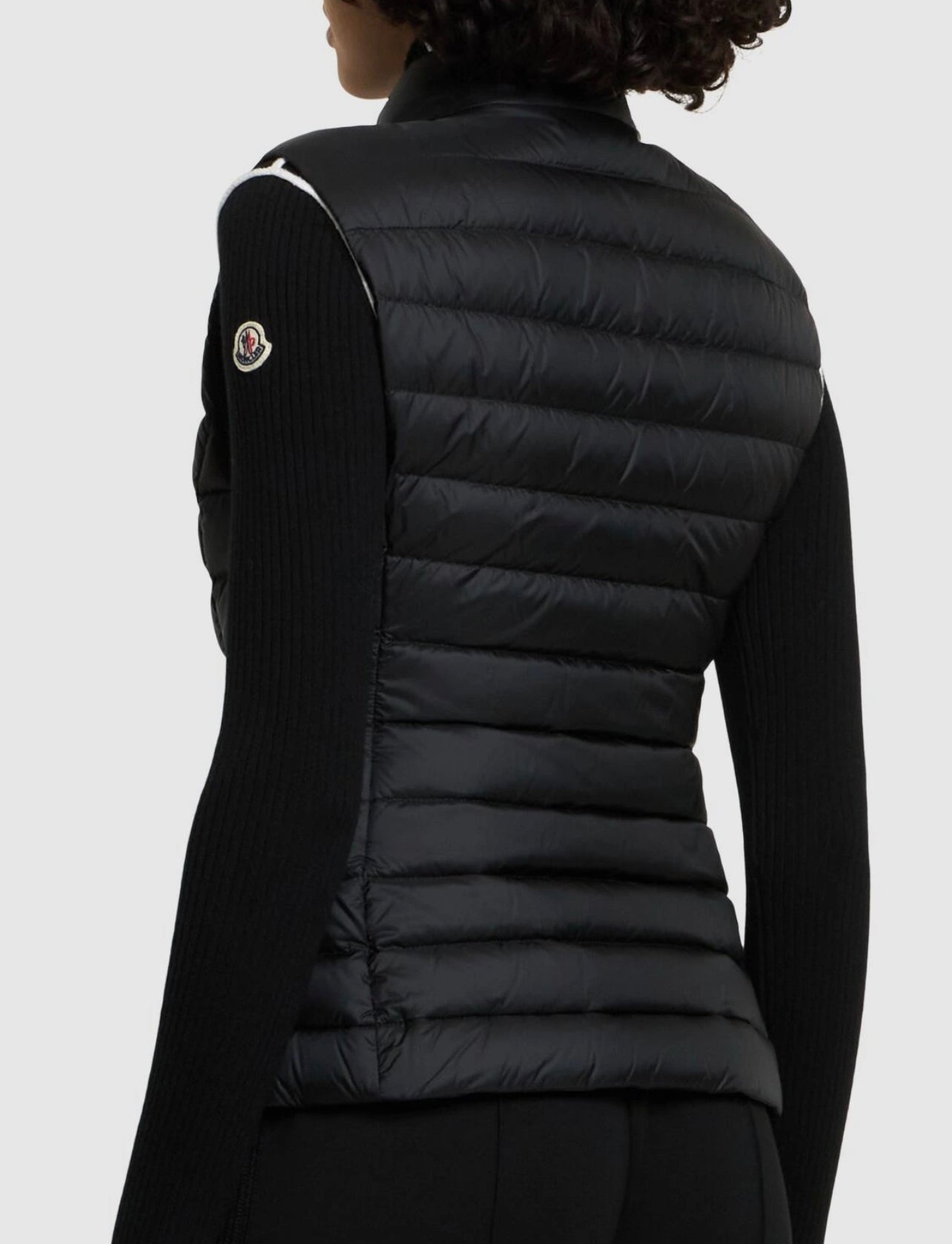 MONCLER DONNA SMANICATO NERO DIAGONALE