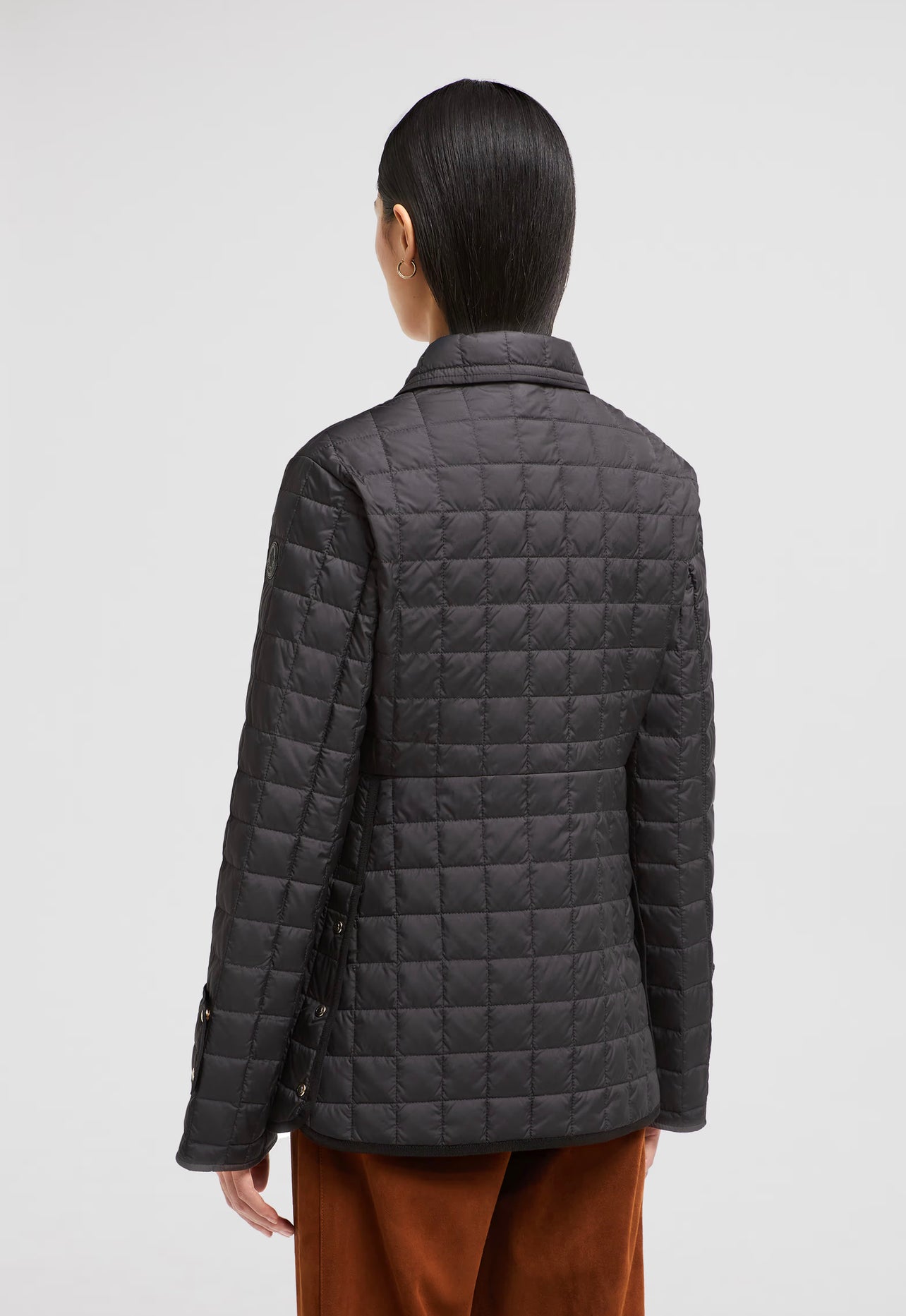 MONCLER DONNA QUADRONI NERO