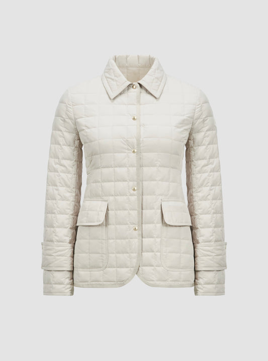 MONCLER DONNA QUADRONI BIANCO