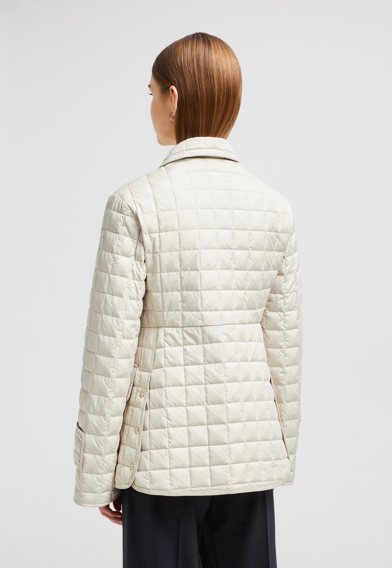 MONCLER DONNA QUADRONI BIANCO