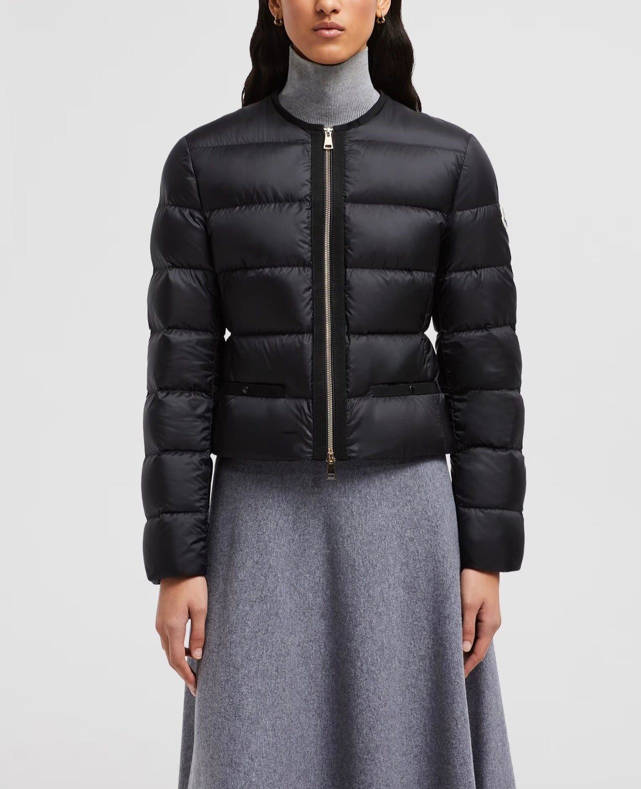 MONCLER DONNA NERO CORTO