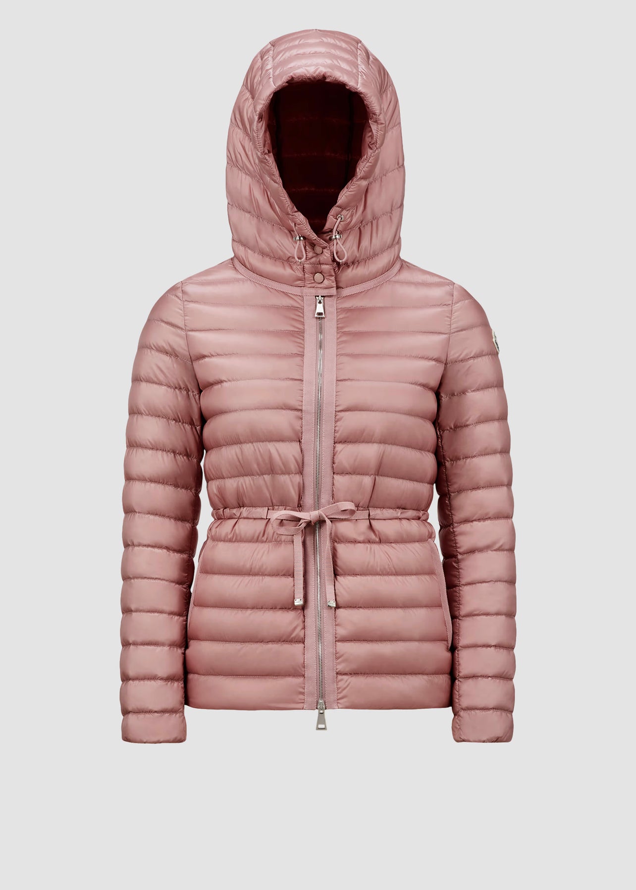 MONCLER DONNA ROSA CHIARO  CON CAPPUCCIO