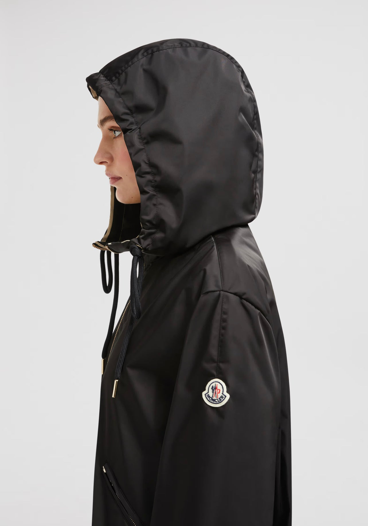 MONCLER DONNA IMPERMEABILE NERO