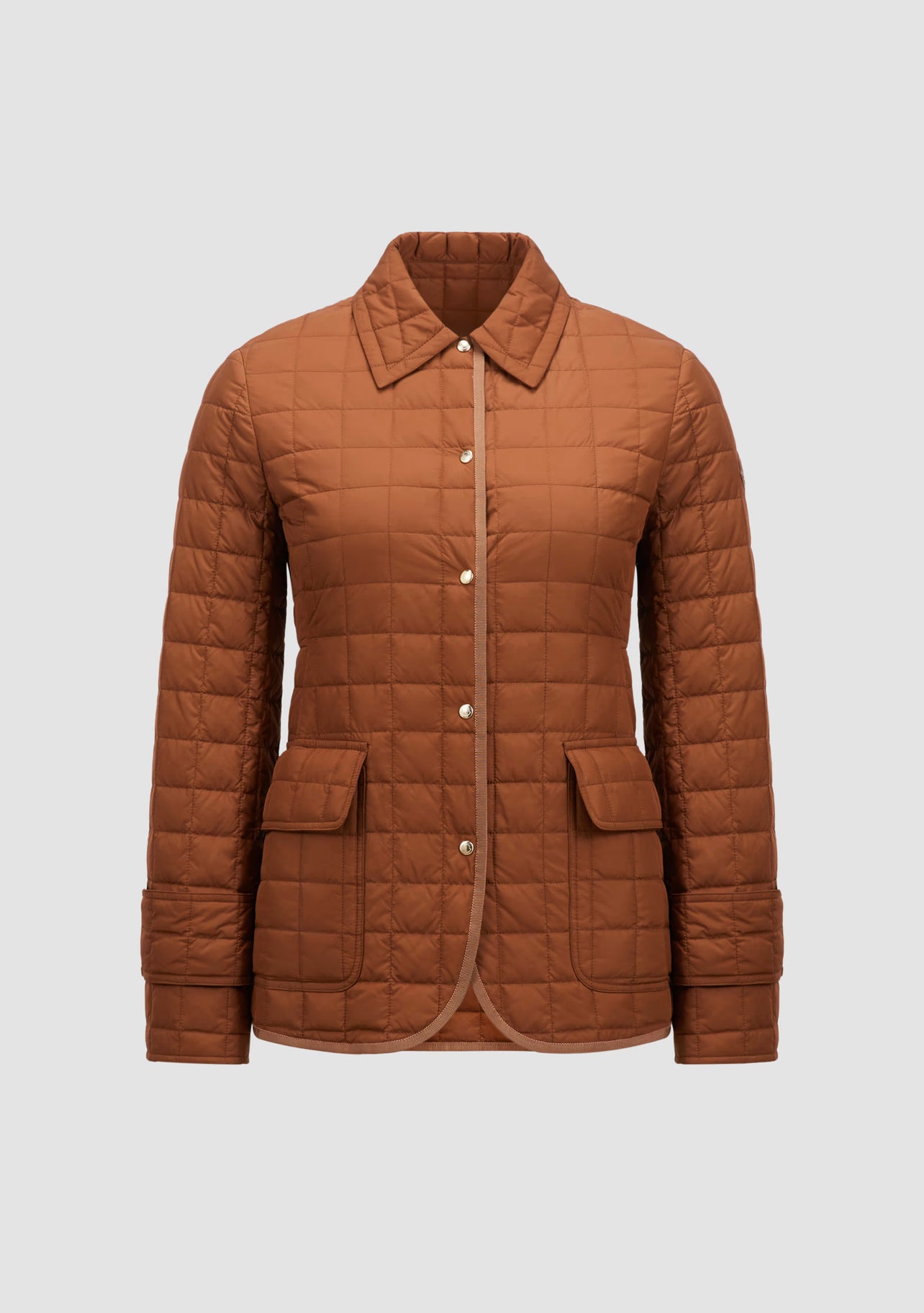 MONCLER DONNA QUADRONI CAMMELLO