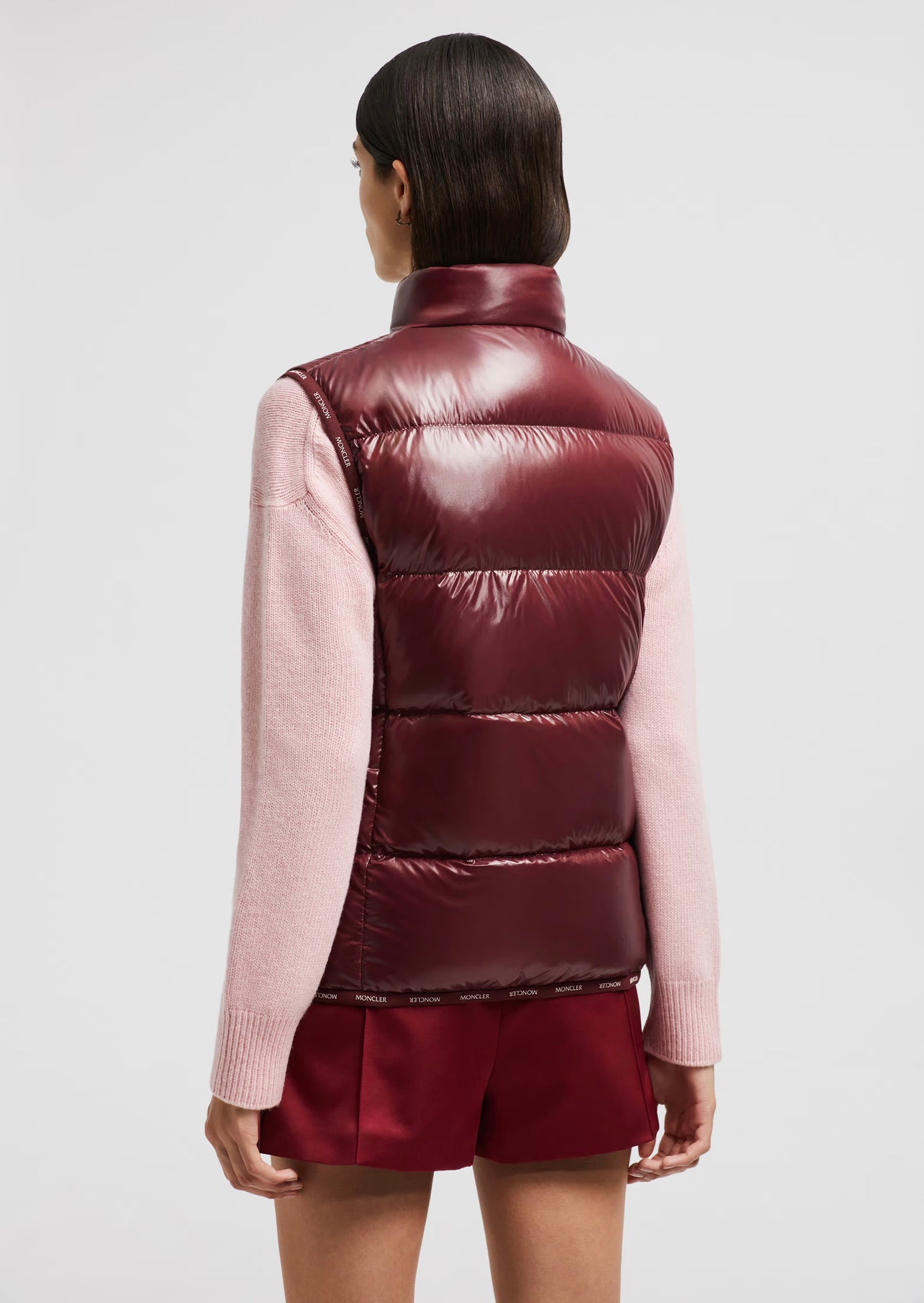 MONCLER DONNA SMANICATO BORDEAUX