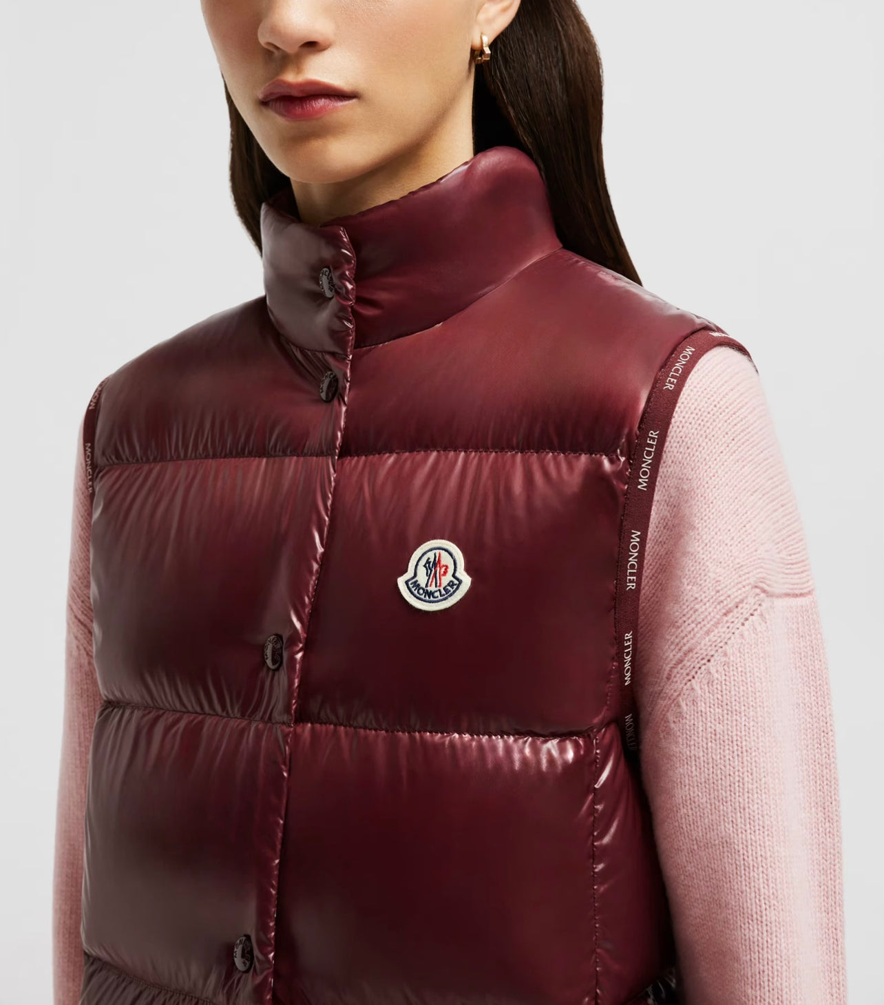 MONCLER DONNA SMANICATO BORDEAUX