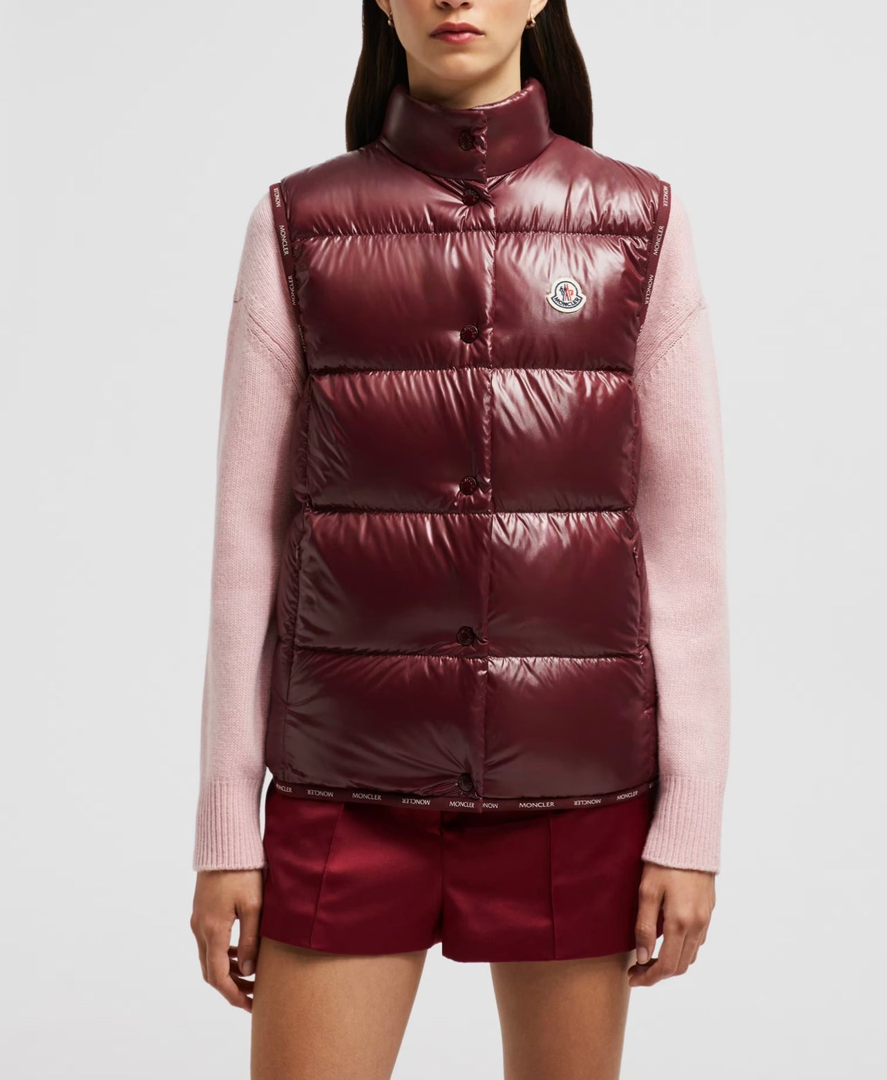 MONCLER DONNA SMANICATO BORDEAUX