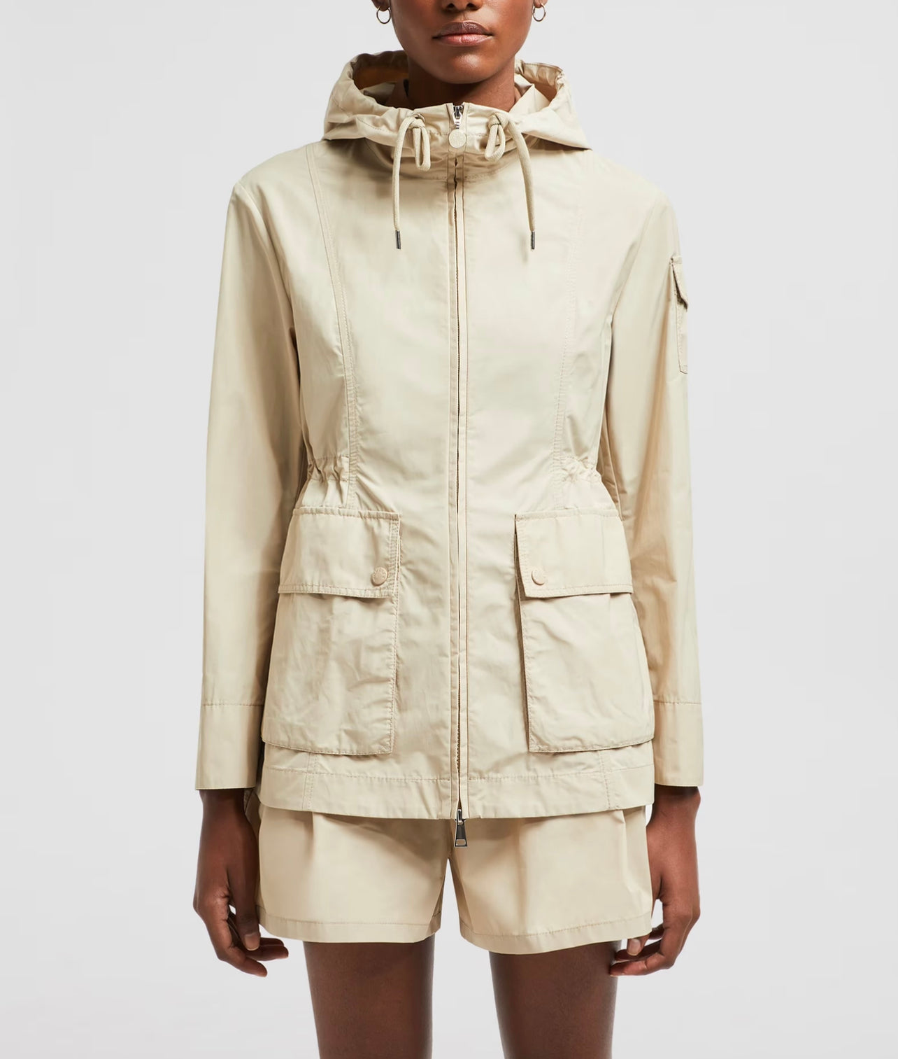 MONCLER DONNA BEIGE CHIARO ELASTICO