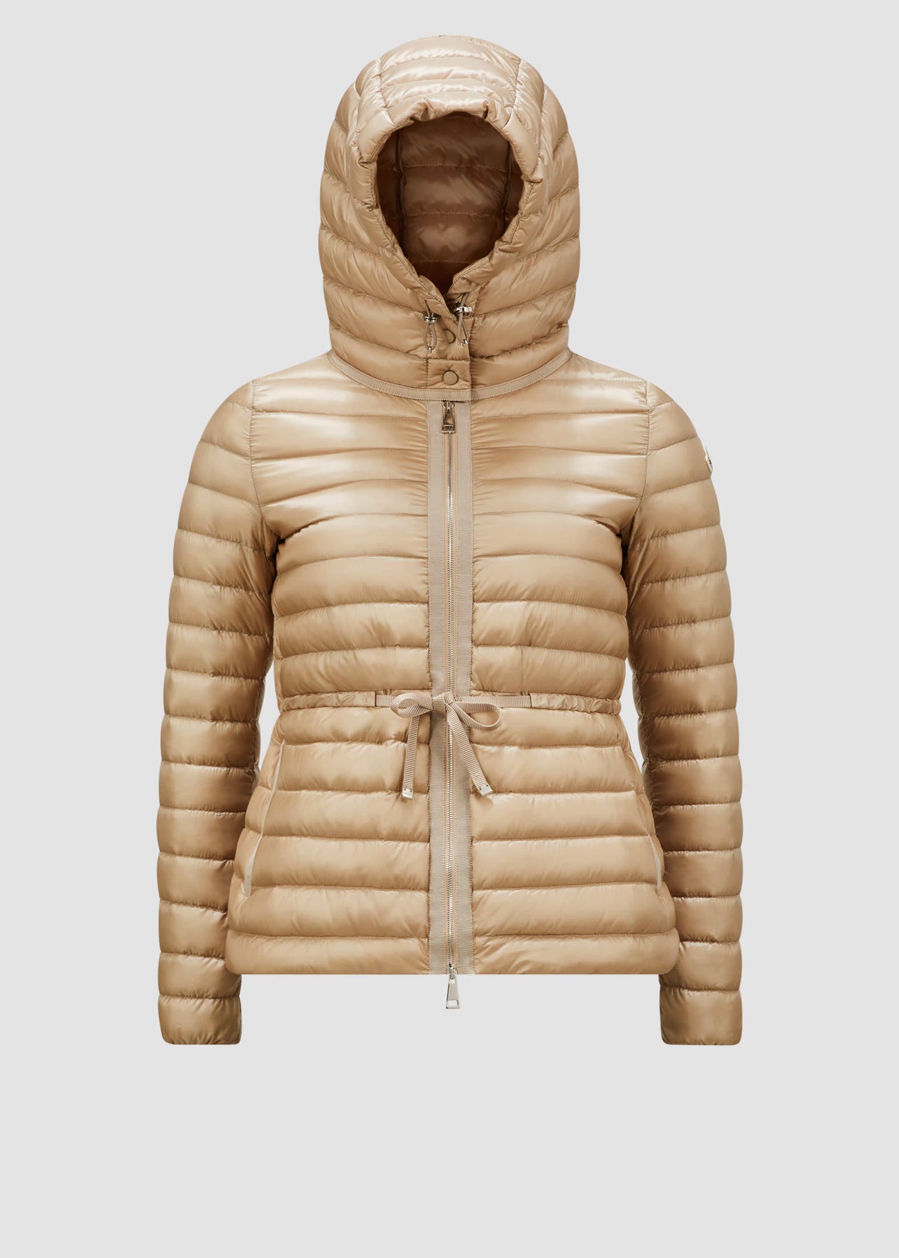 MONCLER DONNA BEIGE CON CAPPUCCIO