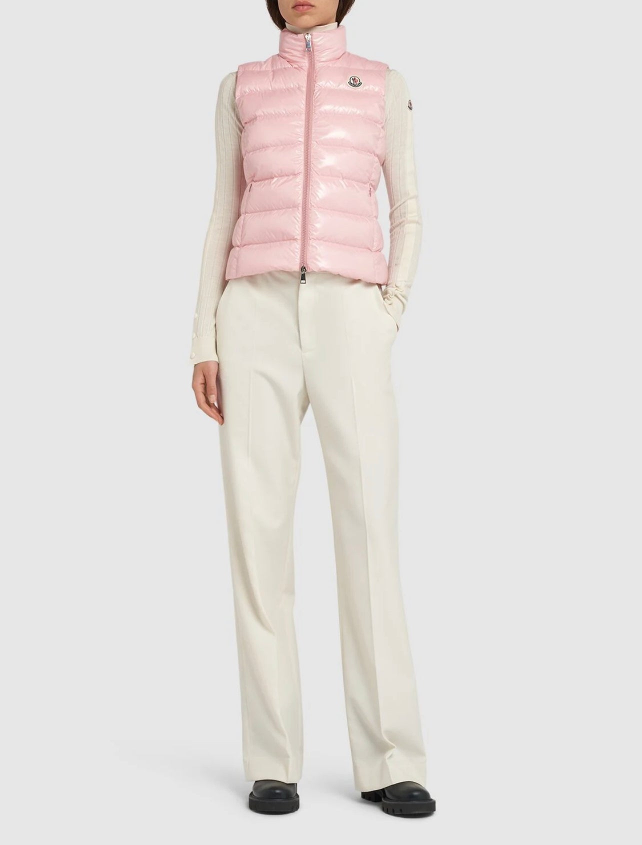 MONCLER DONNA SMANICATO ROSA