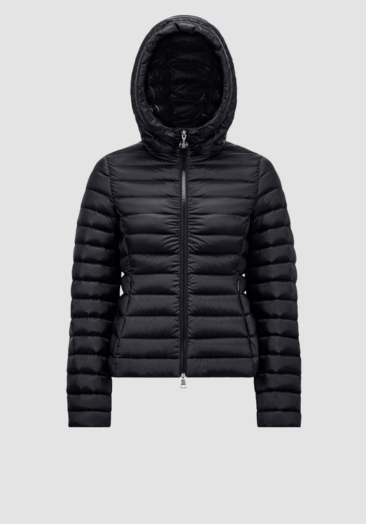 MONCLER DONNA CLASSICO NERO CON CAPPUCCIO