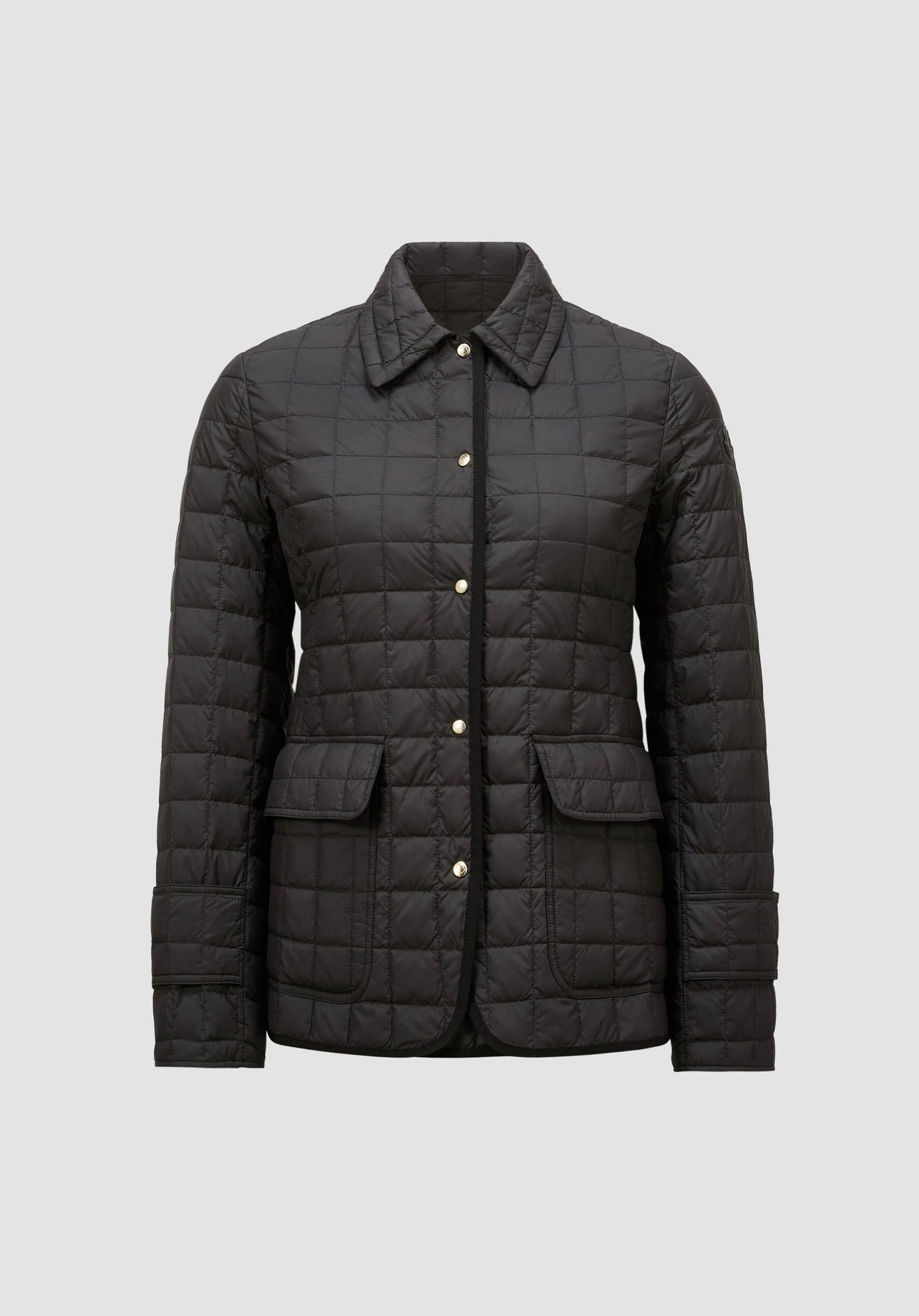 MONCLER DONNA QUADRONI NERO