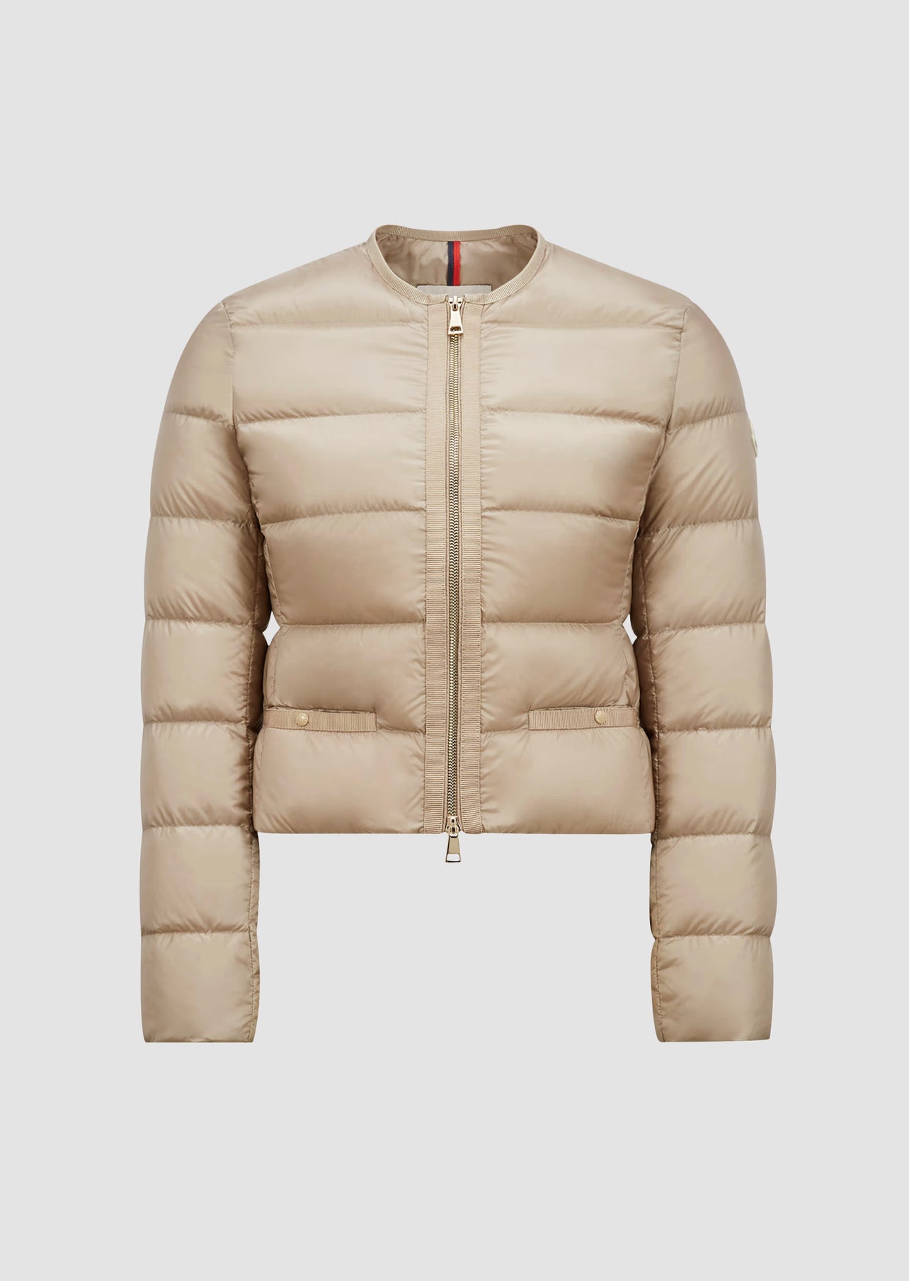 MONCLER DONNA BEIGE CORTO