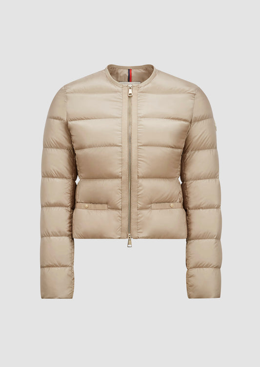 MONCLER DONNA BEIGE CORTO