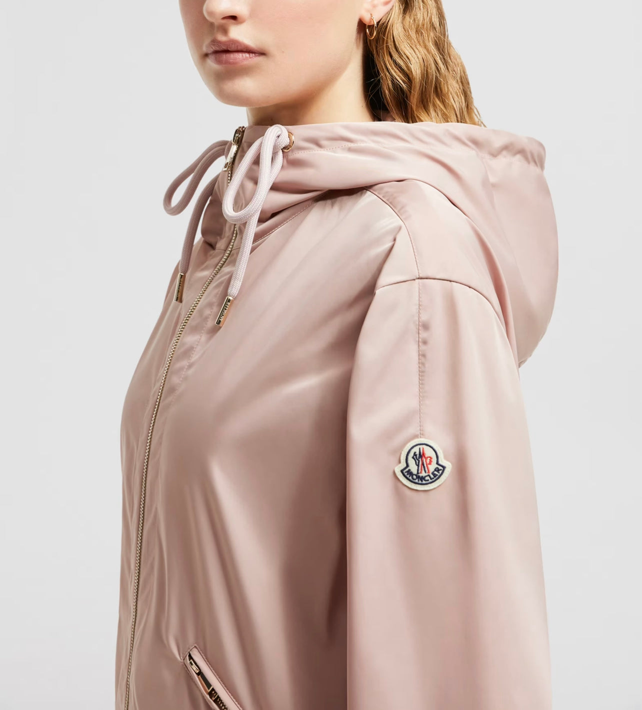 MONCLER DONNA IMPERMEABILE ROSA