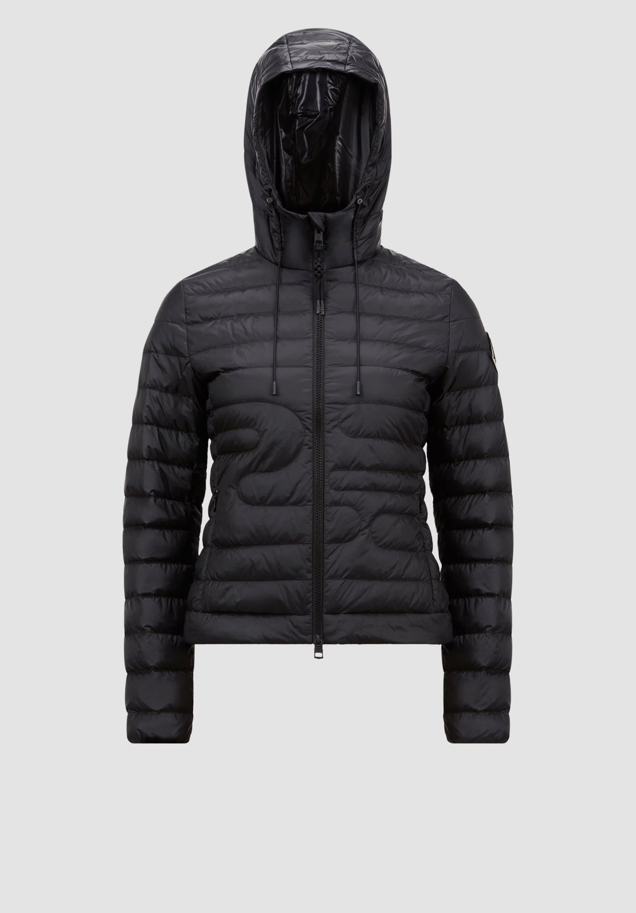 MONCLER DONNA NERO CON CAPPUCCIO