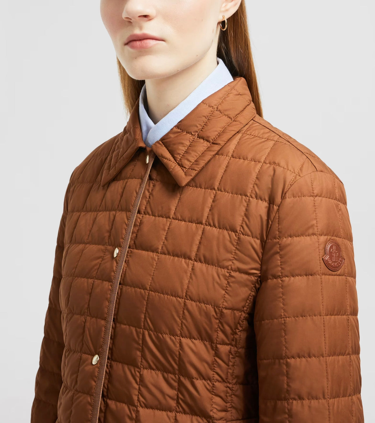 MONCLER DONNA QUADRONI CAMMELLO