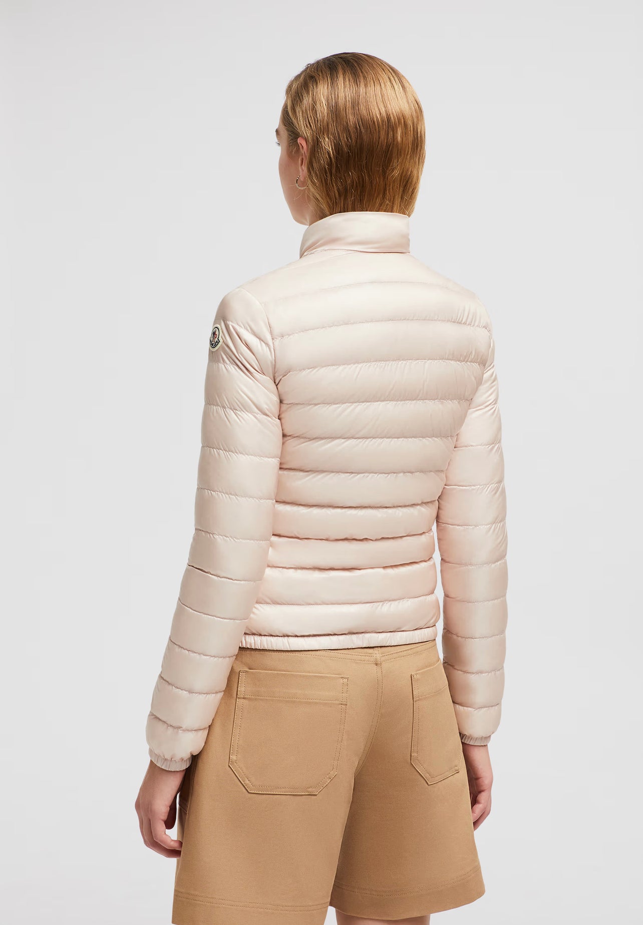 MONCLER DONNA CORTO ROSA CHIARO