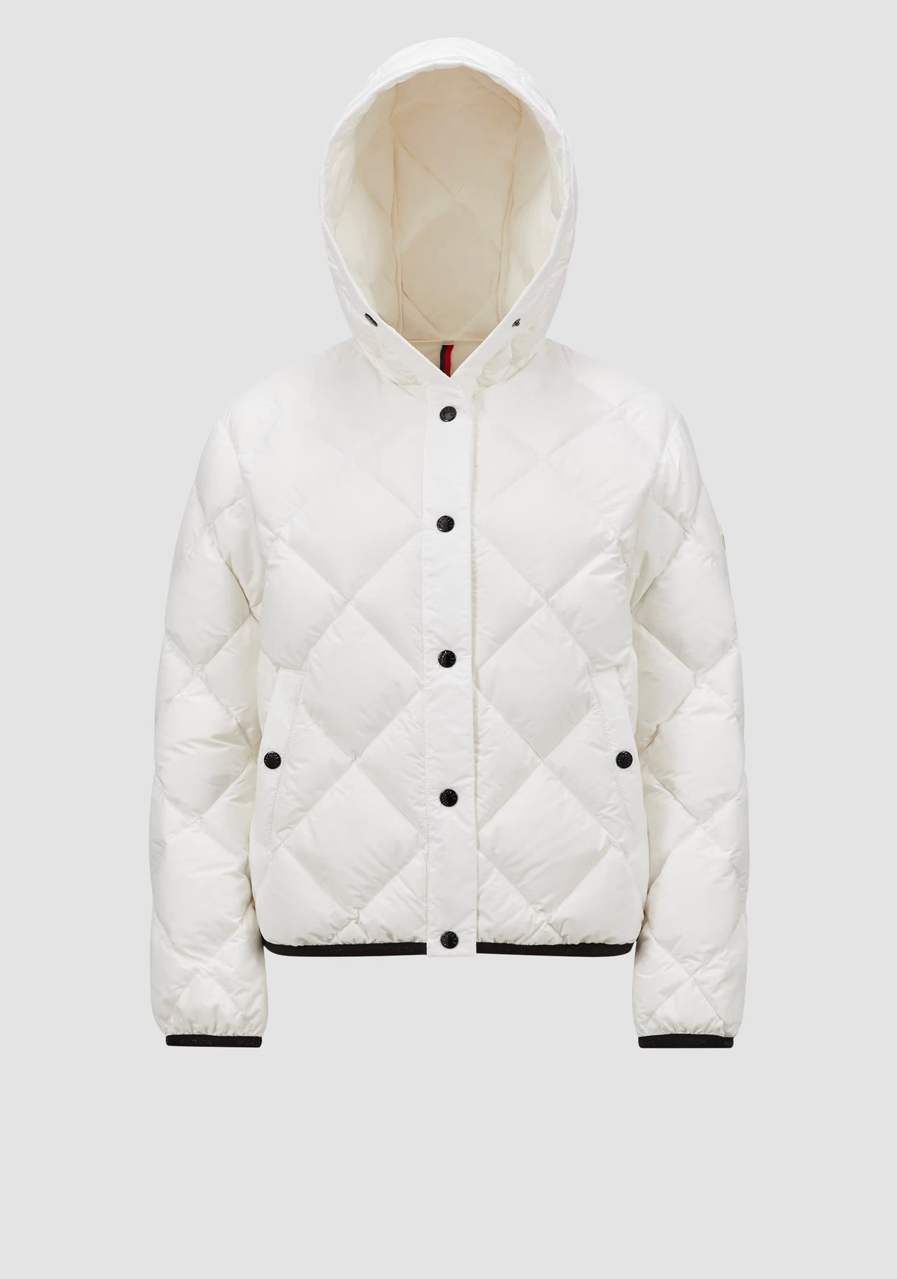 MONCLER DONNA CORTO BIANCO CON CAPPUCCIO