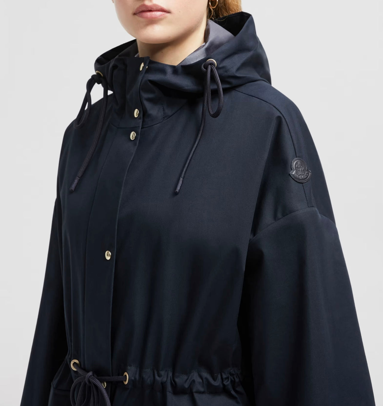 MONCLER DONNA IMPERMEABILE BLU