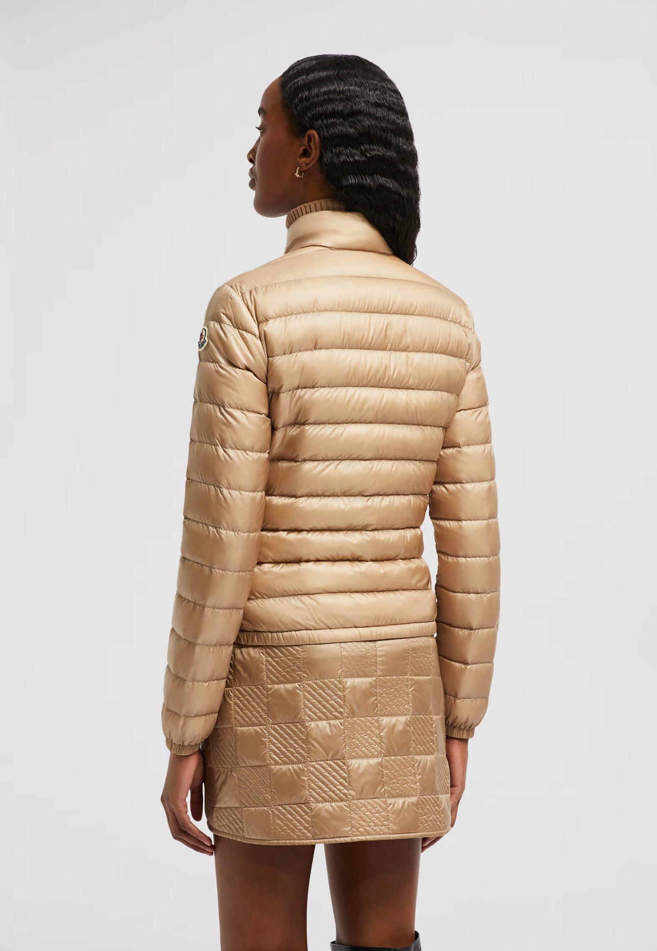 MONCLER DONNA CORTO BEIGE