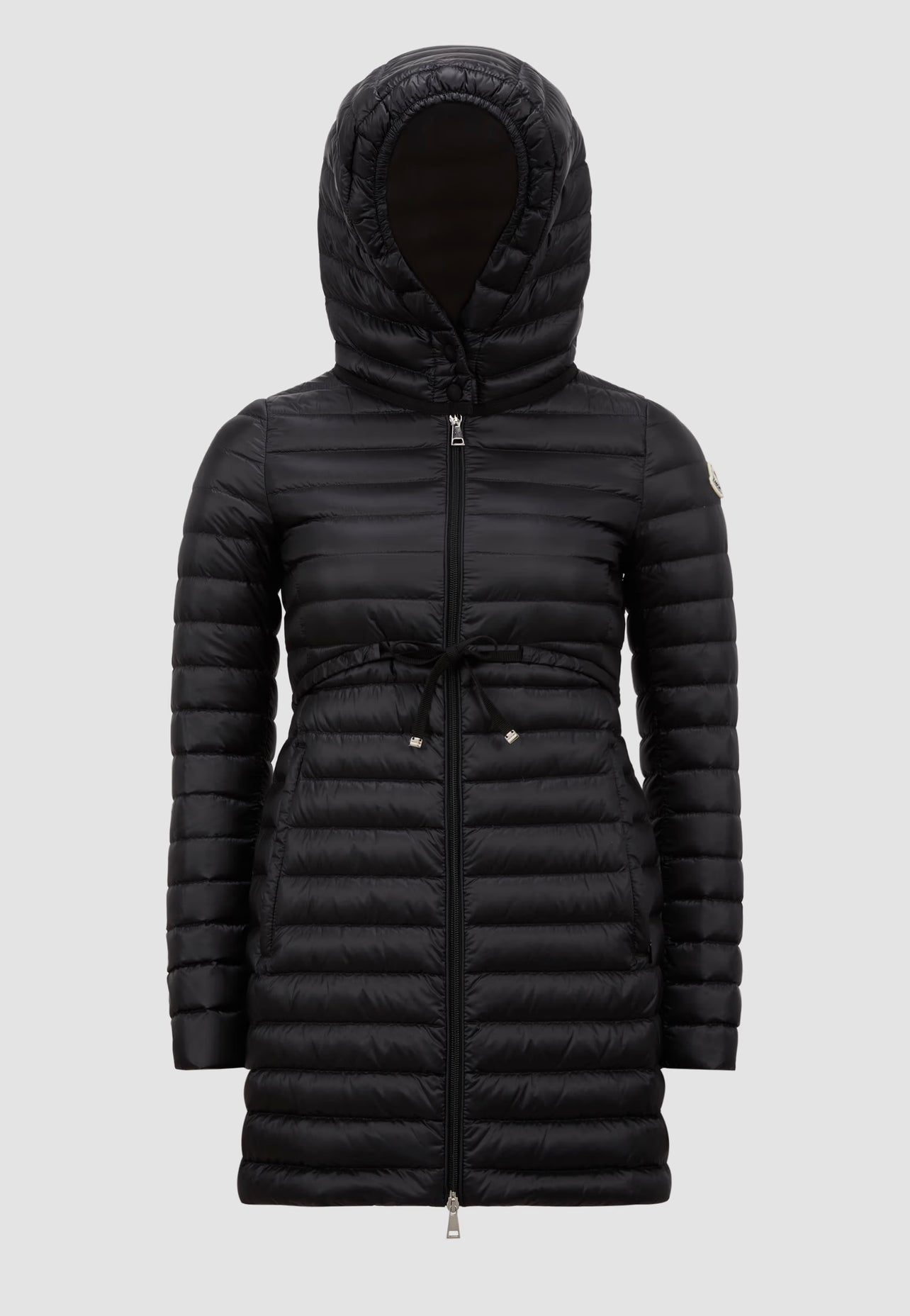 MONCLER DONNA NERO CON CAPPUCCIO